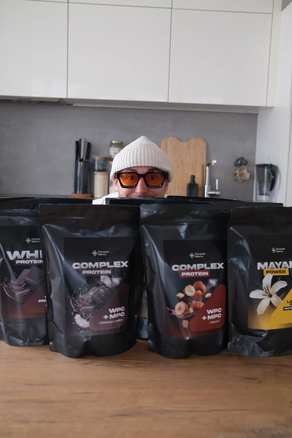 rad vrecúšok proteínov FitnessMenu