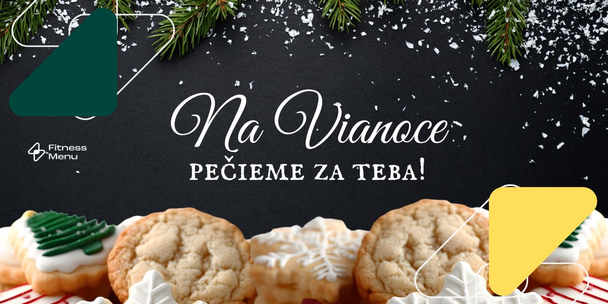 Fit vianočné koláčiky od FitnessMenu ako zdravšia alternatíva sladkostí, ktoré podporujú zimné chudnutie bez výčitiek.